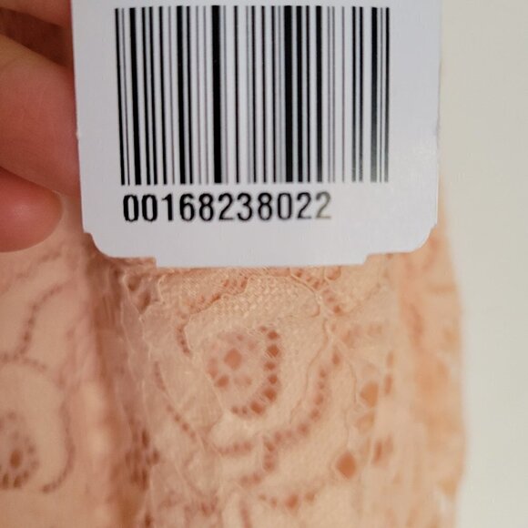 NEW Forever 21 Blush Pink Floral Lace Sleeveless Keyhole Back Dress Size Small - Picture 13 of 17